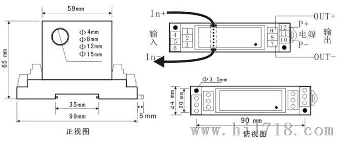 电流互感器\/检测仪\/探测仪\/感应器,转成电压信号