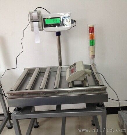 60kg辊道式声光报警秤，上海100公斤滚筒电子秤价格