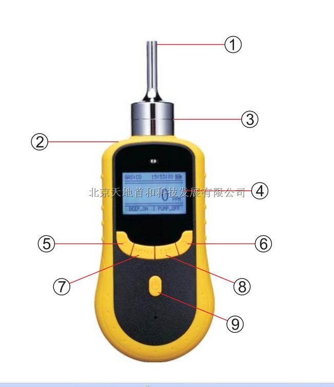 TD1198-SO2泵吸式二氧化硫检测报警仪，英文操作的二氧化硫测定仪品牌