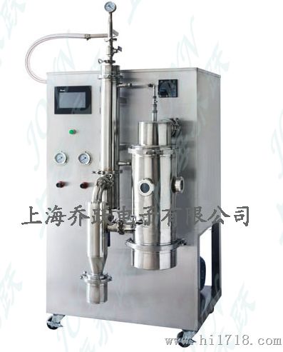 乔跃QY-1800低温实验室喷雾干燥机专门针对高糖，高酒精物料实验过程中粘壁研制