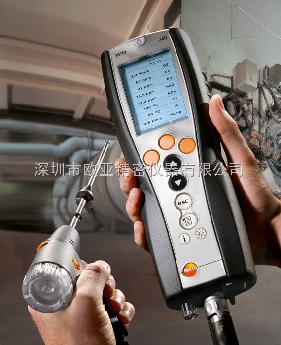 testo 340工业烟气分析仪，德国德图tetsto手持式烟气分析仪