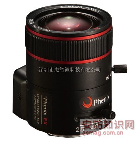 PVT28D10-3MEX，凤凰光学300万高清手动变焦镜头，Phenix高清2.8-8.2mm镜头