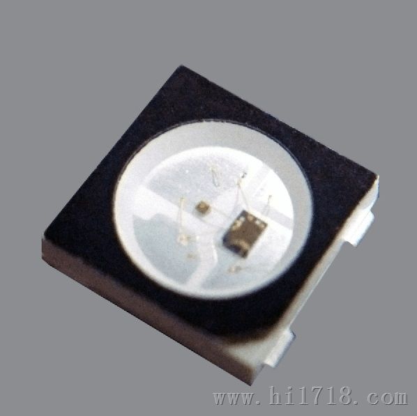 SK6812黑色支架内置IC灯珠 全彩点控led光源封装厂价格 控制IC封装在5050RGB灯珠里面