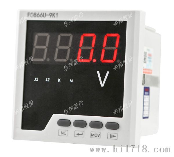 单相电压表（智能型）96*96面框 PD668U-9K1