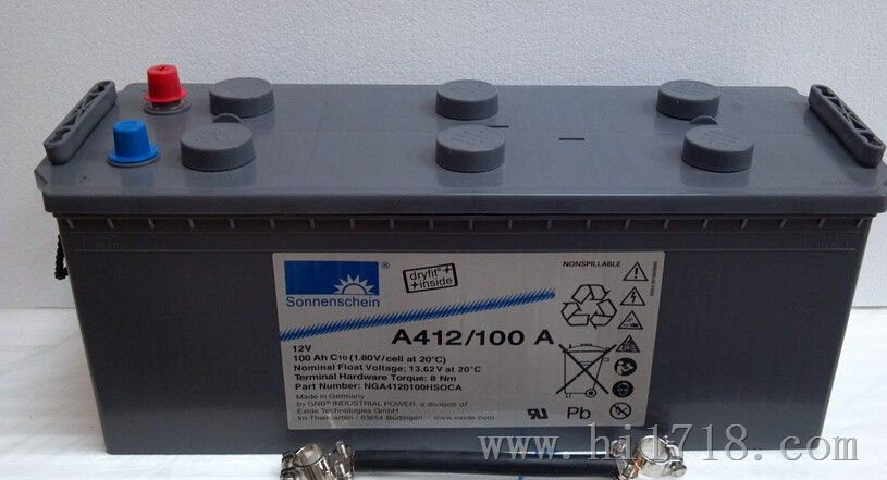 德国阳光蓄电池A412/100A报价