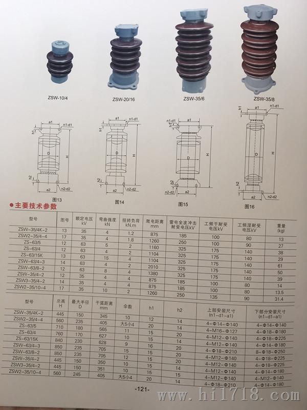 zsw-20/8绝缘子西环高压生产批发zsw系列支柱绝缘子
