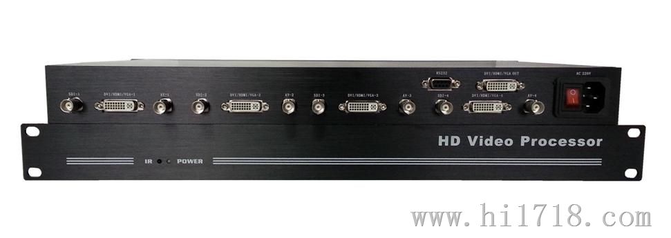 高清DVI\/HDMI\/SDI\/VGA\/AV四画面分割器\/合成