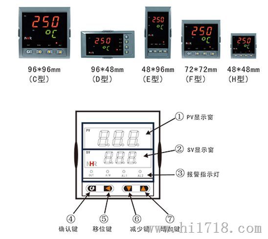 福建顺昌虹润精密仪器有限公司 产品中心 虹润nhr数显仪表/调节仪 