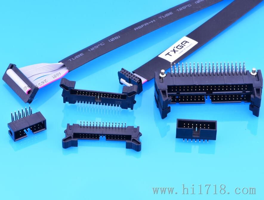 供应T-13-0194网络电缆连接器，蓝色圆形网络电缆连接器
