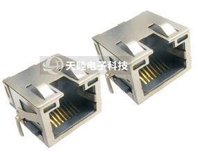 沉板带LEDRJ45插座|PCB线路板插座