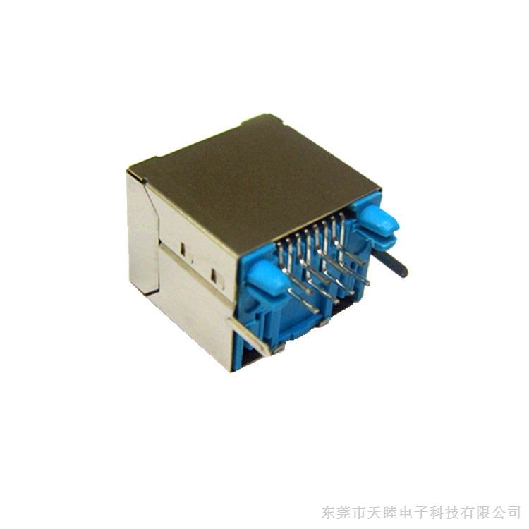 180度rj45母座8p8c 高清图片