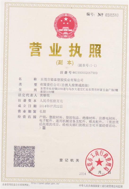东莞市稳泰塑胶实业有限公司