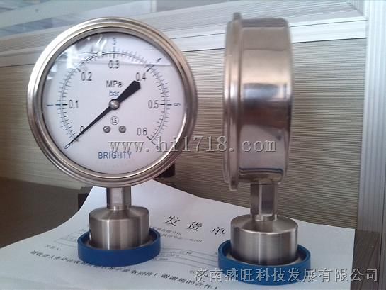 卫生型隔膜压力表YTNP-63HF6-北京布莱迪