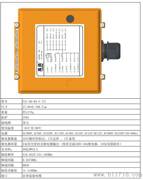 禹鼎F21-6S和F24-6D工业遥控器区别介绍，6路工业遥控器