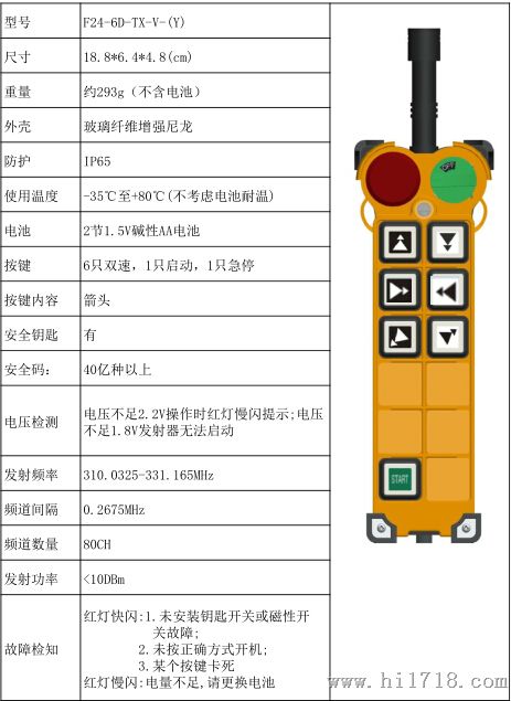 禹鼎F21-6S和F24-6D工业遥控器区别介绍，6路工业遥控器