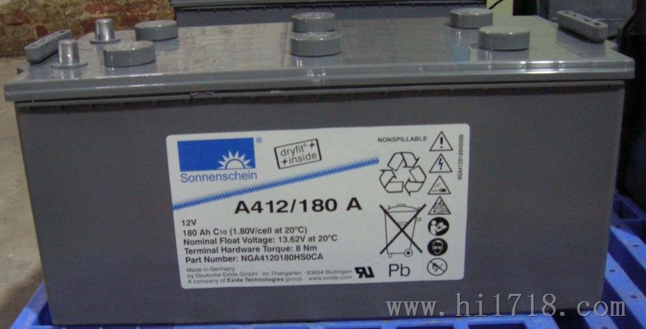 阳光蓄电池A412/100A 12V100AH 德国阳光胶体蓄电池厂家代理商