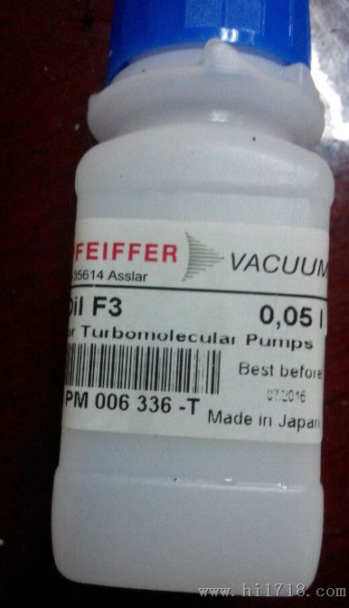 Pfeiffer Vacuum普发F3 Turbo Pump Oil分子泵 PM016144T