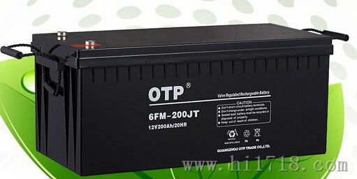 广州欧托匹蓄电池-OTP 6FM-200JT胶体蓄电池