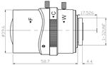 精工1/2 300万像素4.5-12mm手动光圈镜头，SV4512IRMP