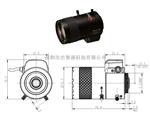 Phenix凤凰5-50mm自动光圈镜头，PVT05D13IR，凤凰F1.3手动变焦镜头