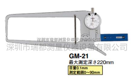 代理日本原装得乐TECLOCK指针式外径卡规GM-21