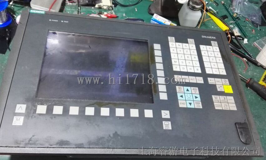 上海西门子数控操作屏OP010黑屏维修