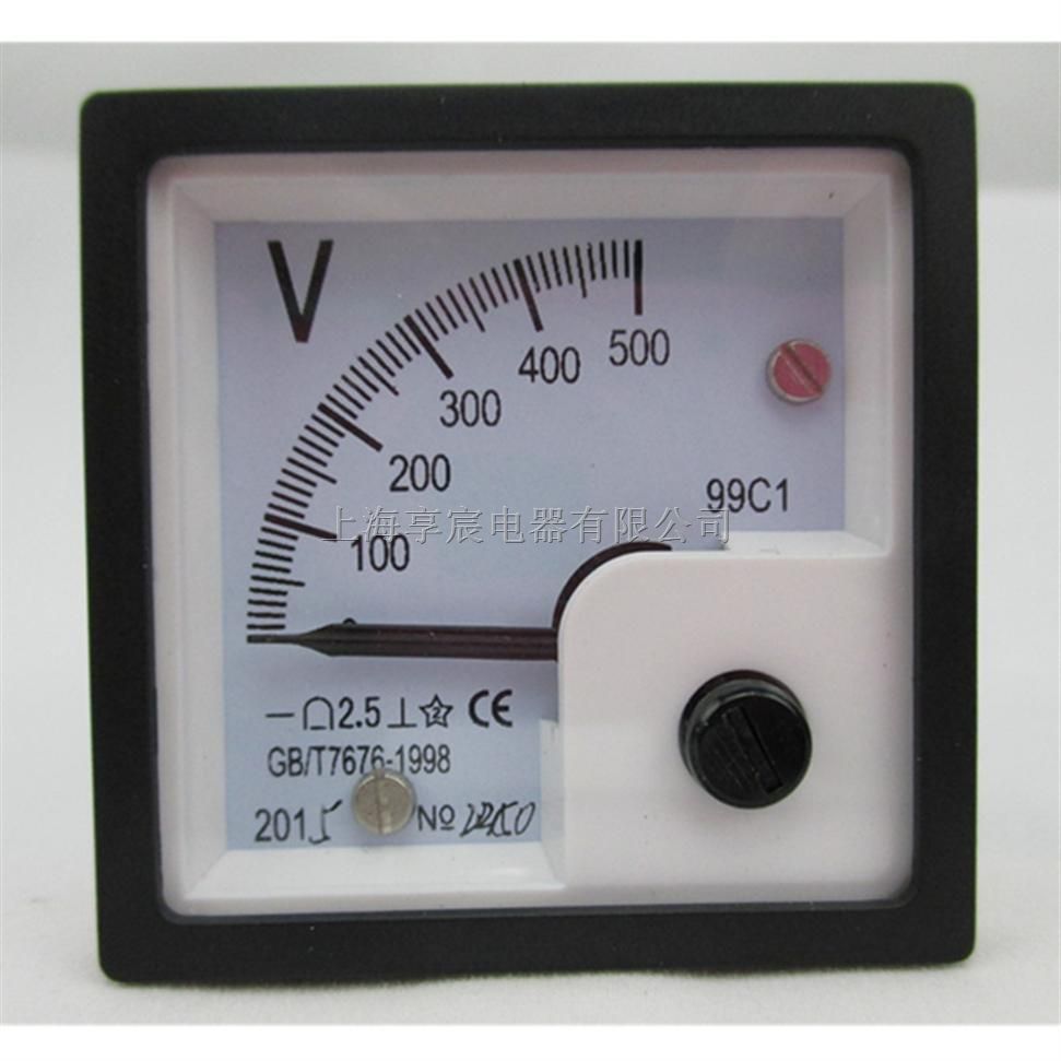 99T1-V电压表，指针式交流电压表，450V电压表