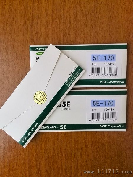 供应日本日油技研5E-170温度管理用示温材,温度标签,热敏试纸