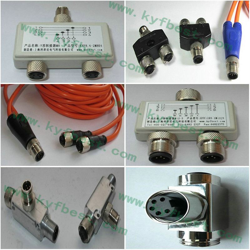 M12 Y-DISTRIBUTOR / M12 FEMALE 0° PVC 3X0.34 GRAY, UL/CSA 0.3m  Art.-No.: 7000-4