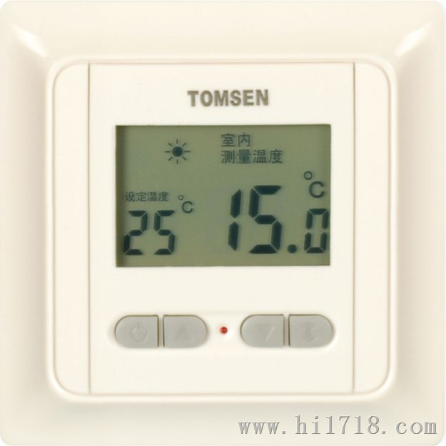 TM805系列中屏液晶实用型水暖温控器