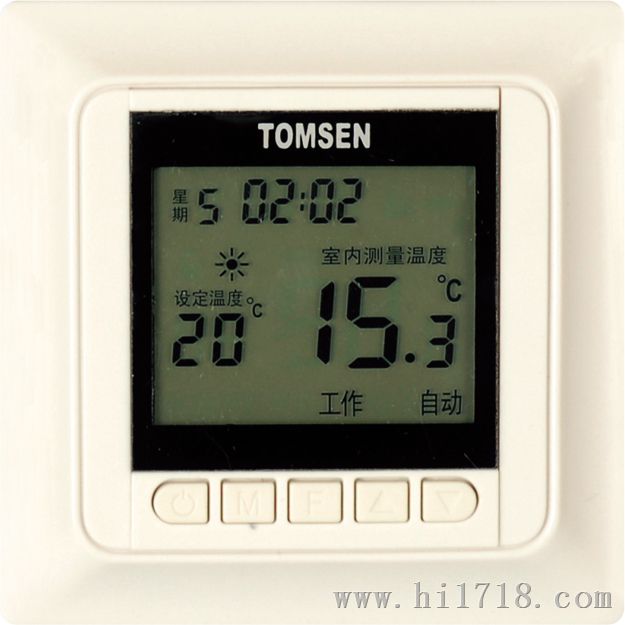 TM809系列液晶显示壁挂炉温控器