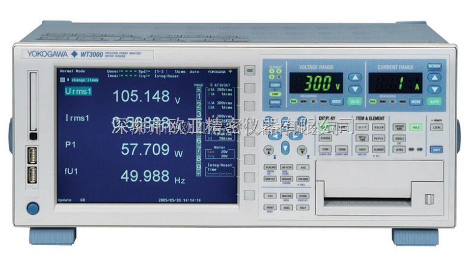日本横河WT3000高功率分析仪
