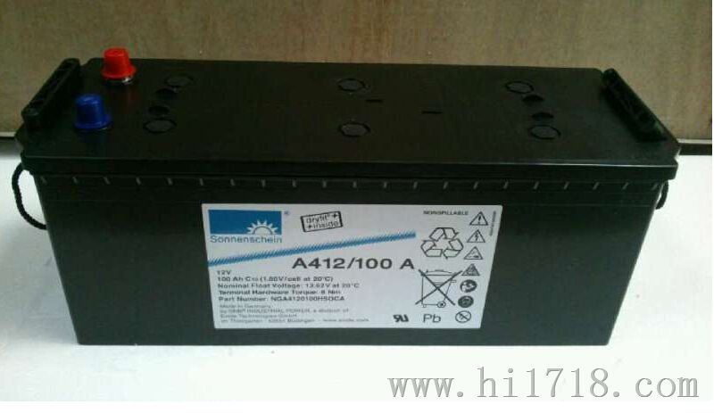 德国阳光蓄电池A412/100A销售价格