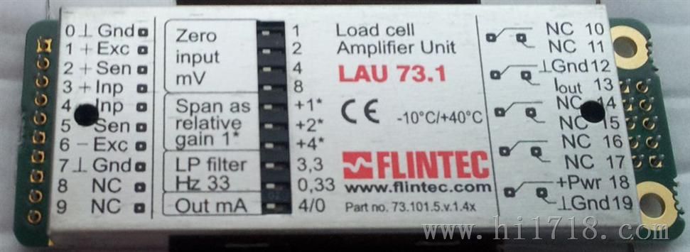 Flintec富林泰克LAU73.1称重变送器  北京麦克罗普