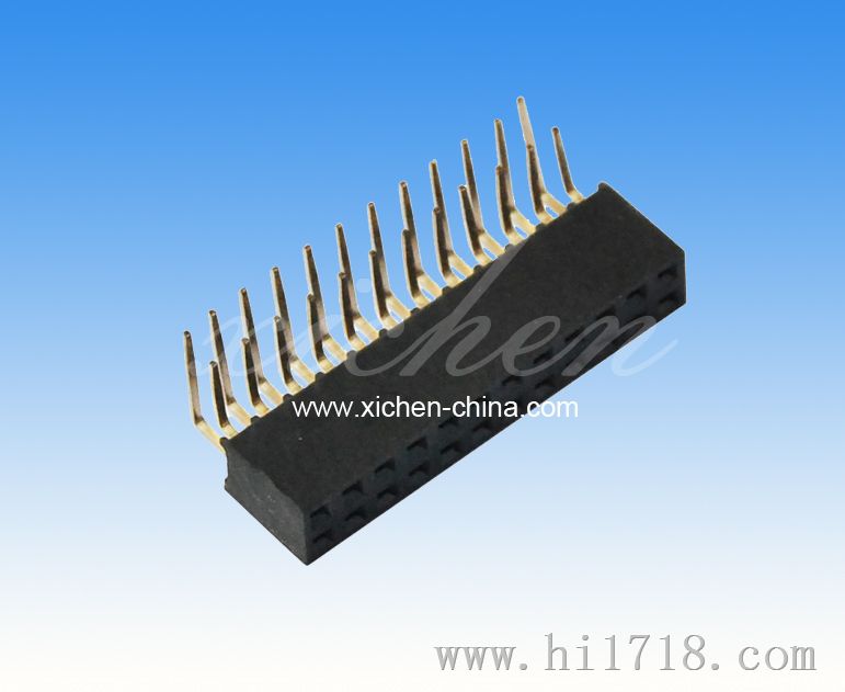 2.0mm机顶盒排针排母 单排SMT 塑高H=4.0mm-4.3mm-4.6mm