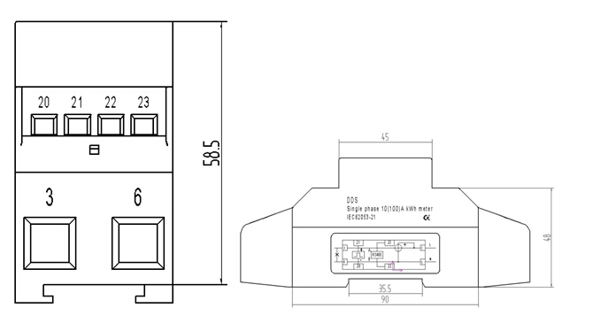 DDS228-D 2P 导轨表外形尺寸和接线图.jpg