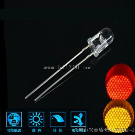 交通信号灯显示屏高亮度LED发光点二管  LED交通信号灯珠