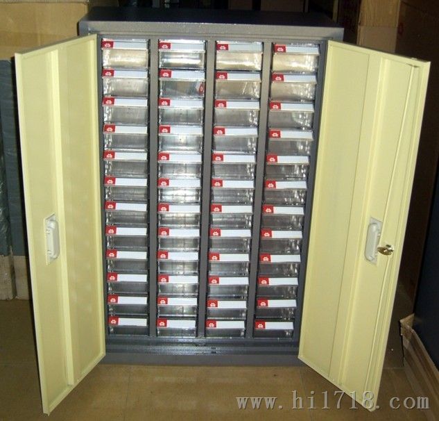 静电物料柜-48抽样品柜-塑胶盒件柜
