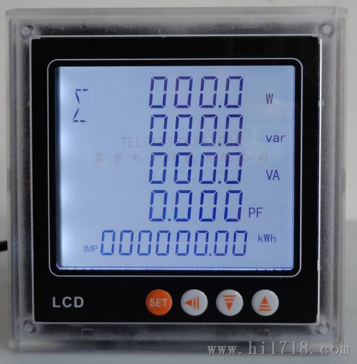 鑫宇卡式三相智能电表modbus协议 RS485液晶多功能