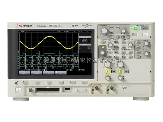MSOX2012A 混合信号示波器，100 MHz，2 个模拟通道和 8 个数字通道