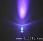现货供应3mm紫光LED灯泡，385-390nm，验钞机用紫光灯泡