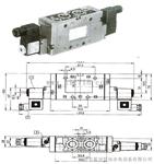 主轴密封电磁阀JMFH-5-1/2双电控电磁空气阀安装接口
