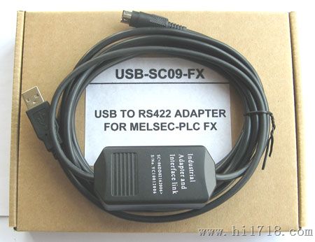 三菱PLC编程电缆USB-SC09-FX FX2N线