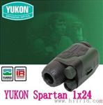白俄罗斯yukon育空河 斯巴达1x24 单筒 高清头盔头戴式 红外微光夜视仪