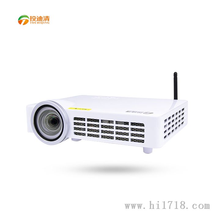 投迪清TDQ-9投影仪家用高清1080p 教学商务超短焦便携无线投影