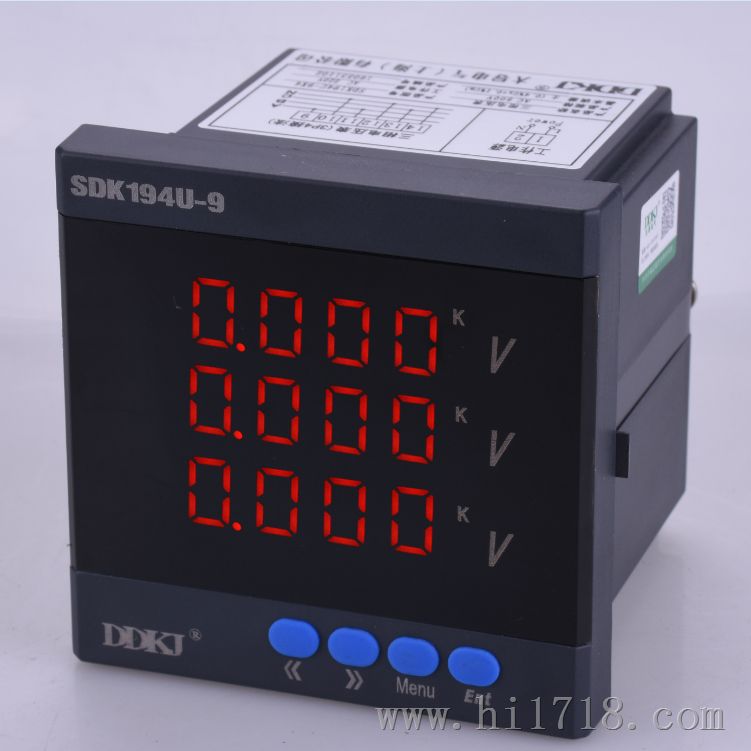 大导电气三相电压多功能数显仪表SDK194U-9X4