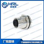 高瑞莱M12连接器 法兰座 航空插座 高质量铜合金 量大优惠