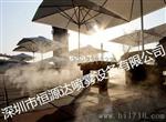 遮阳棚雾化降温设备图片 郑州室外餐厅遮阳棚雾化降温设备