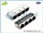 供应带铁壳 RJ45 8P8C 1X4 网络座