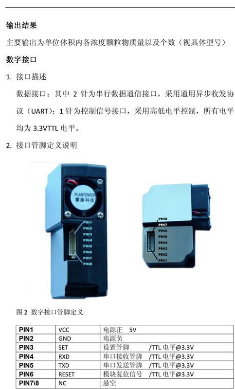 攀藤激光粉尘传感器PMS3003(G3)